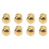 8Pcs 1:12 Scale Miniature Round Head Knobs, Metal Dollhouse Door Handle Knobs Furniture Knobs Accessories (Gold) view 1