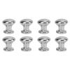 8Pcs 1:12 Scale Miniature Round Head Knobs, Metal Dollhouse Door Handle Knobs Furniture Knobs Accessories (Silver) view 1