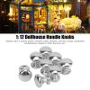 8Pcs 1:12 Scale Miniature Round Head Knobs, Metal Dollhouse Door Handle Knobs Furniture Knobs Accessories (Silver) view 2