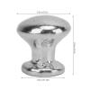 8Pcs 1:12 Scale Miniature Round Head Knobs, Metal Dollhouse Door Handle Knobs Furniture Knobs Accessories (Silver) view 4