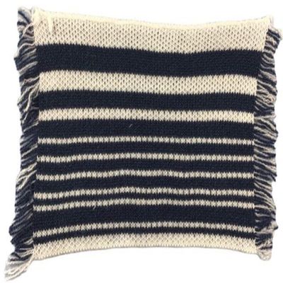 Melody Jane Dolls Houses Dollhouse Navy Blue & White Striped Rug 1:12 Modern Flooring Floor Accessory