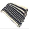 Melody Jane Dolls Houses Dollhouse Navy Blue & White Striped Rug 1:12 Modern Flooring Floor Accessory view 2