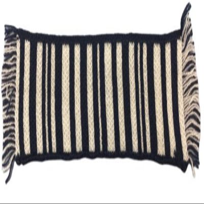 Melody Jane Dolls Houses Dollhouse Navy Blue & White Striped Runner Rug Modern Flooring Floor Accessory