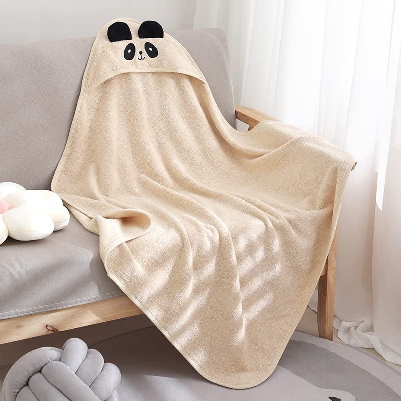 MT WORLD Personalized Hooded Towel for Babies and Toddlers,Baby Towel with Name,Neutral, Embroidered Hooded Baby Towel,Animals Hooded Cotton Towel,Baby Gift.