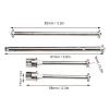 Oumefar RC Car Drive Shaft, High Load Capacity Steel RC Middle Drive Shaft for Axial JR 1/18 RC Car Upgrade Part Accessory(Money) view 2