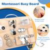 Pithfor Wooden Montessori Toys Busy Board for 1 2 3 4 Year Old, Baby Toddler Sensory Toys, for Fine Motor Skills, for Autism ADHD view 3