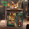 Spilay Dollhouse DIY Miniature Wooden Furniture Kit,Mini Handmade Doll House Model with Dust Cover & LED,1:24 Scale Creative Woodcrafts for Adult Friend Lover Birthday Gift B48 view 2