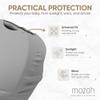 MOZAH Baby Multi-Use Cover: 9-in-1 Baby Carseat Cover, Nursing Cover, Stroller Cover & More. Breast Feeding Essentials and Baby Registry Favorite (Belgian Grey) view 3