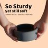 APLAINR Solid Bowl, Silicone Bowl for Baby, Toddler & Kids, 9 fl oz, Non Slip, Heavy Base, Deep, Microwave & Dishwasher Safe, No BPA, Cereal, Soup, Snack Dishes & Dinnerware, Blue Hour view 3