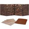 DND DM Screen 5e - D&D Dungeon Master Screen 3D Faux Leather with Customizable Inserts - Dungeons and Dragons GM / Game Master Accessories Gift for Man or Woman. Hide Your Dice Rolls, Maps & Books view 1