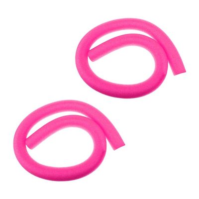  2 Pieces Pool Noodle Swimming Pool Noodles Wacky Noodle Hollow CORE with Hole, Pink