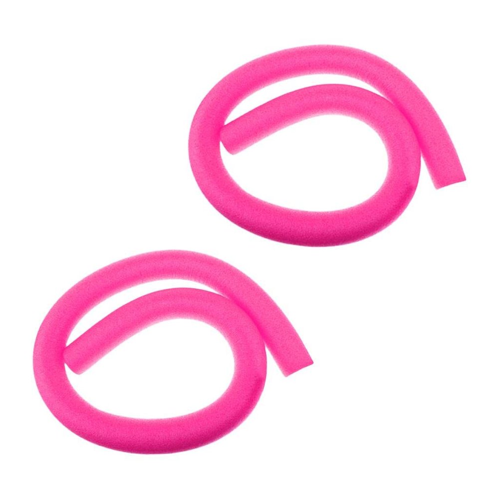 2 Pieces Pool Noodle Swimming Pool Noodles Wacky Noodle Hollow CORE with Hole, Pink