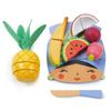 Tender Leaf Toys - Tropical Fruit Chopping Board - Wooden Play Food Set with 6 Choppable Fruits, Wood Knife and Illustrated Board - Improves Fine Motor Skills - Age 2+ view 3