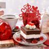 1Pcs Be My Valentine Cake Topper with Heart Glitter Sweet Love Valentine's Day Cake Picks Happy Valentine's Day Wedding Bridal Shower Birthday Party Cake Decorations Supplies Red view 4