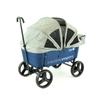 Creative Outdoor Foldable Stroller Wagon Buggy - Converts to Bench - Wagon Stroller for Kids - Removable Canopy - All-Terrain Wheels - Blue view 1
