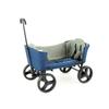 Creative Outdoor Foldable Stroller Wagon Buggy - Converts to Bench - Wagon Stroller for Kids - Removable Canopy - All-Terrain Wheels - Blue view 4