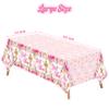 BkeeCten Baby Girl Baptism Tablecloths - 3-Packs Pink Newborn Baby Girl Baptism Party Tablecovers Decor Flower Disposable Plastic Waterproof Rectangle Tablecloths God Bless First Communion Table Cover view 2