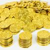 GiftExpress Plastic Gold Coins - 144 Count Kids Play Money Pirate Tokens - Toy Treasure Hunts, Chests, Cauldrons Decorations & Party Favors view 4