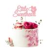 1Pcs Little Sweetheart Cake Topper Pink Glitter Sweet Love Wedding Bridal Shower Valentine's Day Cake Picks Valentine's Day Theme Baby Shower Kids Birthday Party Cake Decorations Supplies view 1