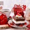 1Pcs Little Sweetheart Cake Topper Red Glitter Sweet Love Wedding Bridal Shower Valentine's Day Cake Picks Valentine's Day Theme Baby Shower Kids Birthday Party Cake Decorations Supplies view 4