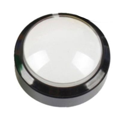 1PCS Arcade Button 5 Colors LED Light Lamp 60MM Convexity Big Round Arcade Video Game Player Push Button Switch(White)