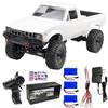 LEOSO WPL C24 1/16 RC Rock Crawler Truck 4x4 with 3 Upgraded 1200mah Battery 2.4GHz 4WD Remote Control Off-Road Pick-up Truck RTR for Men (White) view 1