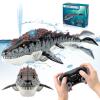 fromeasy Mosasaurus Dinosaur Toys, Upgrade Remote Control Water Toy, Pool Toys for Kids Ages 4-8, RC Dino with Light and Spray Water for Swimming Bath Lake Ocean Christmas Birthday Gift view 1