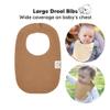 8-Pack Organic Baby Bibs for Boys, Girls - Soft Cotton Drooling and Teething Bibs for Baby Girl & Boy, Extra Absorbent, Easy To Clean & Put On for Toddler, Newborn, Infant 0-24 Months (Terracotta) view 2