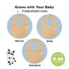 8-Pack Organic Baby Bibs for Boys, Girls - Soft Cotton Drooling and Teething Bibs for Baby Girl & Boy, Extra Absorbent, Easy To Clean & Put On for Toddler, Newborn, Infant 0-24 Months (Terracotta) view 4