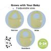 8-Pack Organic Baby Bibs for Boys, Girls - Soft Cotton Drooling and Teething Bibs for Baby Girl & Boy, Extra Absorbent, Easy To Clean & Put On for Toddler, Newborn, Infant 0-24 Months (Icelandic) view 4