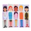 Paper Dolls Felt Board Boys Matching Game Sorting Dress up No Paper Learning Quiet Play Educational Toys Pretend Play Preschool Party Favors view 1