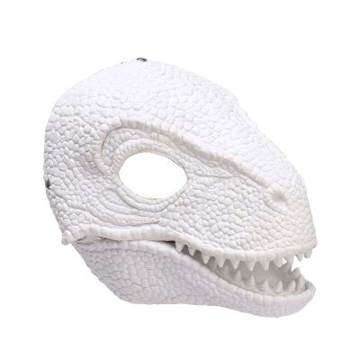 MISNODE Dinosaur Mask Dino Mask Latex Tyrannosaurus Rex Mask with Opened Moving Jaw Dinosaur Head Mask for Festival Birthday