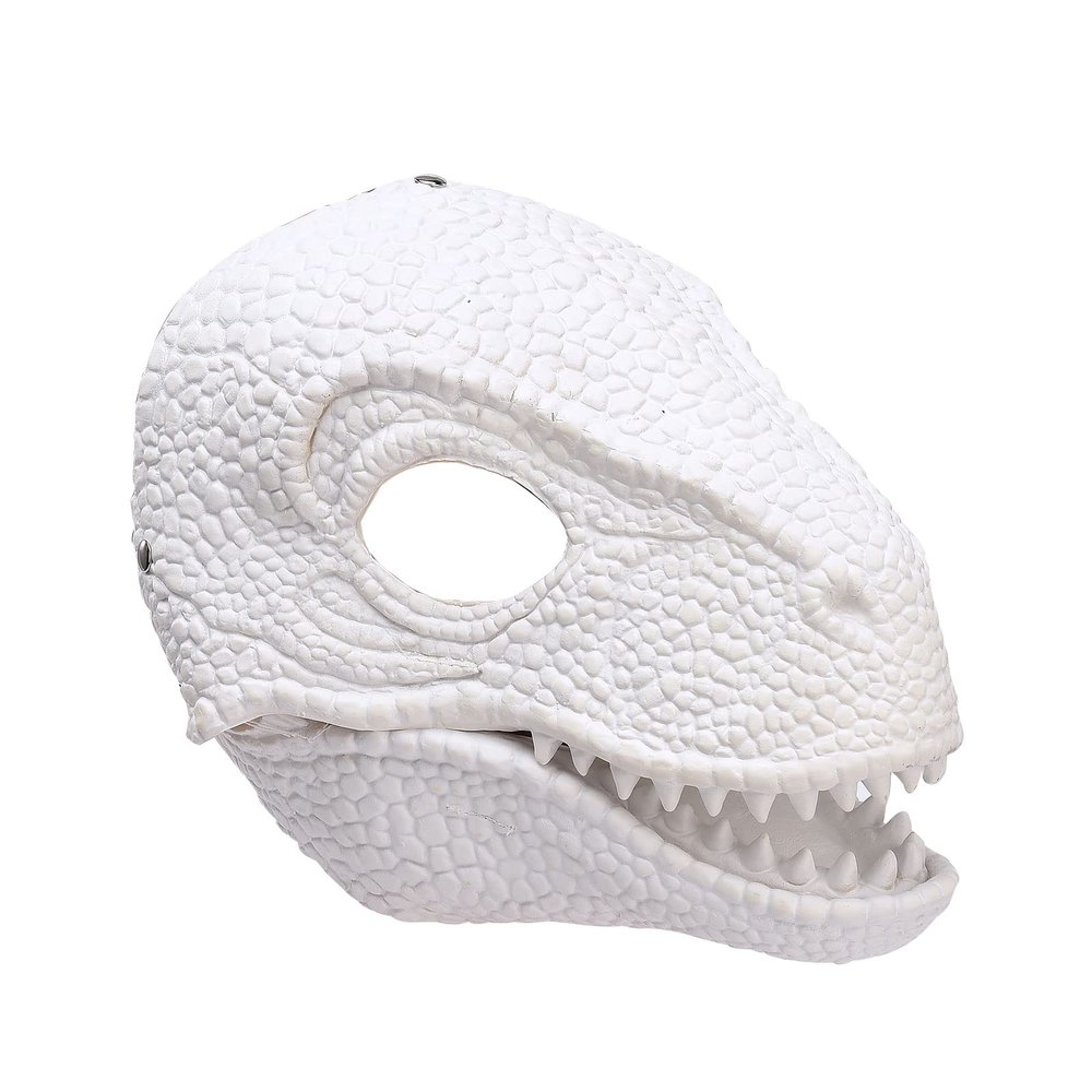 MISNODE Dinosaur Mask Dino Mask Latex Tyrannosaurus Rex Mask with Opened Moving Jaw Dinosaur Head Mask for Festival Birthday