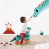 Janod Dino - Ride-On Wooden Dinosaur Portosaurus - 18.5 Tall Adorable Scooting Toy with Steerable Front Wheels - Includes Plush Tail - Ages 12 Months- 4 Years - J05828 view 2