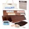 Extguds Deluxe Rummy Cube Game Set, 106 Tiles Classic Wooden Game, with 4 Handmade Wooden Racks, Portable Canvas Bag, Travel Set view 1