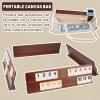 Extguds Deluxe Rummy Cube Game Set, 106 Tiles Classic Wooden Game, with 4 Handmade Wooden Racks, Portable Canvas Bag, Travel Set view 2