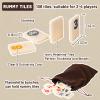 Extguds Deluxe Rummy Cube Game Set, 106 Tiles Classic Wooden Game, with 4 Handmade Wooden Racks, Portable Canvas Bag, Travel Set view 4