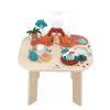 Janod - Dino Dinosaur Activity Table 15.74 x 12.59 x 20.47 - Sorting Shapes by Color - Stimulates Motor Skills - Engaging Activities for Early Learning Wooden Design view 3