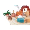 Janod - Dino Dinosaur Activity Table 15.74 x 12.59 x 20.47 - Sorting Shapes by Color - Stimulates Motor Skills - Engaging Activities for Early Learning Wooden Design view 4