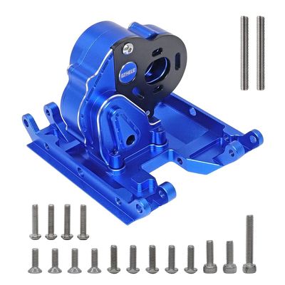 GTHELE Aluminum Chassis Skid Plate&Transmission Housing Set for Axial UTB18 Capra 4WD 1/18 Trail Buggy Upgrade Part (Dark Blue)