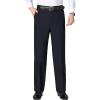 Men Classic Stretch Comfort Pant Straight Fit Flat Front Tapered Suit Pant Lightweight Wrinkle-Resistant Trousers (Dark Blue,38) view 1