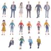 LUOZZY 16Pcs Colorful Mini Figures Miniature People Figurines Tiny People Figurines for Mini Dollhouse (Random Style) view 1