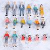 LUOZZY 16Pcs Colorful Mini Figures Miniature People Figurines Tiny People Figurines for Mini Dollhouse (Random Style) view 3