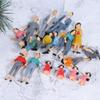 LUOZZY 16Pcs Colorful Mini Figures Miniature People Figurines Tiny People Figurines for Mini Dollhouse (Random Style) view 4