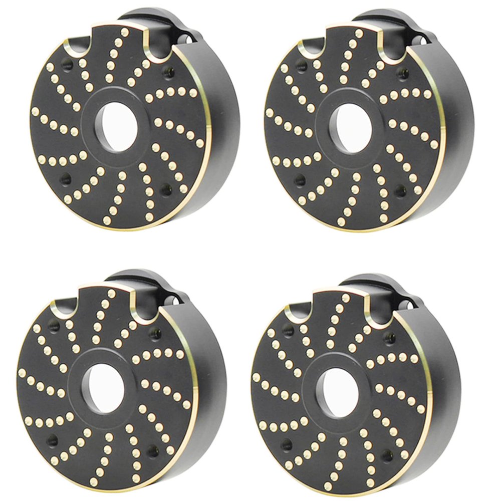 4pcs Brass Internal Wheel Counter Weight Knuckle Counterweight 89g/pcs for 1/10 RC Crawler TRX-6 TRX-4 Bronco Defender Upgrade