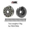 4pcs Brass Internal Wheel Counter Weight Knuckle Counterweight 89g/pcs for 1/10 RC Crawler TRX-6 TRX-4 Bronco Defender Upgrade view 3