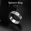 LuckyAmor Anxiety Ring for Women Spinner Rings:Rotating Rings Stainless Steel 6mm Moon Star Anxiety for Men Band Jewelry Gift for Women Size 6 7 8 9 10 (Evil Eye-Silver, 6) view 3