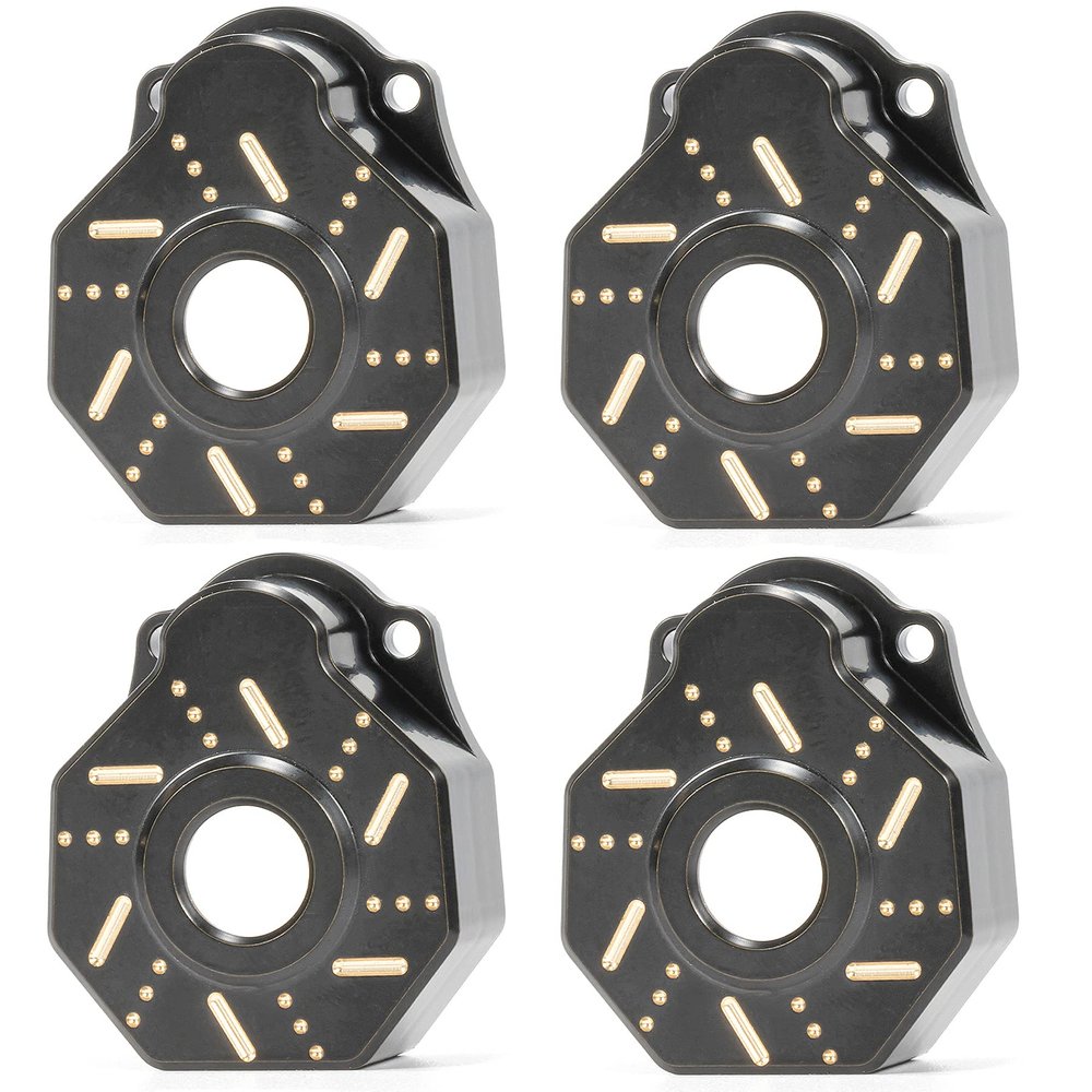 4pcs Brass Internal Wheel Counter Weight Knuckle Counterweight 45g/pcs for 1/10 RC Crawler TRX-6 TRX-4 Bronco Defender Upgrade