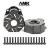 4pcs Brass Internal Wheel Counter Weight Knuckle Counterweight 45g/pcs for 1/10 RC Crawler TRX-6 TRX-4 Bronco Defender Upgrade view 3