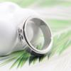 LuckyAmor Anxiety Ring for Women Spinner Rings:Rotating Rings Stainless Steel 6mm Moon Star Anxiety for Men Band Jewelry Gift for Women Size 6 7 8 9 10 view 3